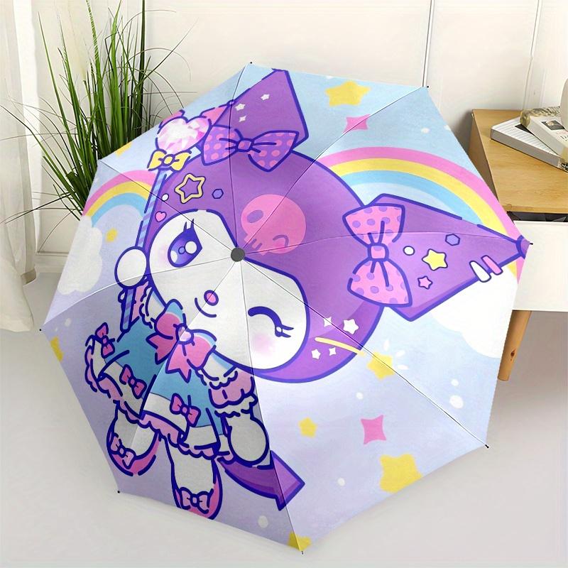 Sanrio,Kuromi Automatic Folding Umbrella-Simple 8-Rib Design, Bright Cartoon Pattern, Durable Iron Frame, Suitable For Travel, Outdoor, Beac
Sanrio,Kuromi Automatic Folding Umbrella-Simple 8-Rib Design, Bright Cartoon Pattern, Durable Iron Frame, Suitable For Travel, Outdoor, Beac