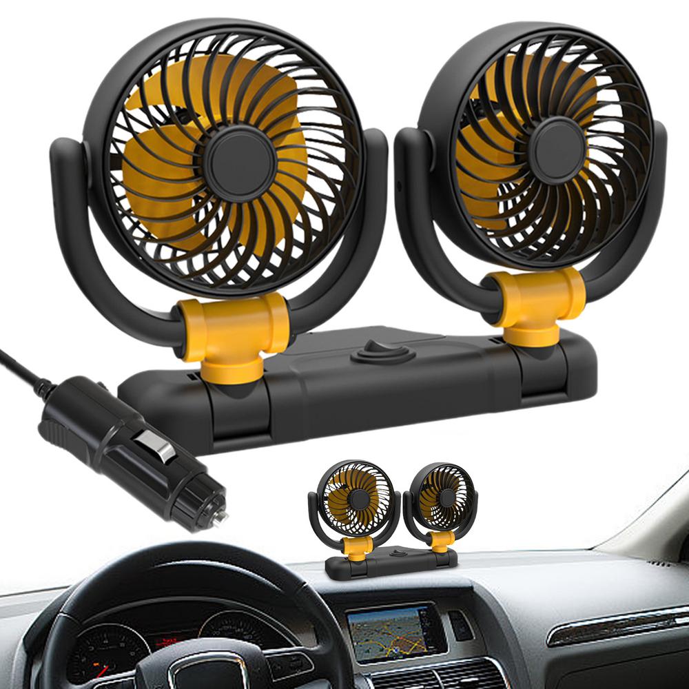Автомобильный вентилятор с двумя головками, настольный вентилятор, вентилятор для автомобильного сиденья, портативный вентилятор 12 В/24 В, автомобильный охладитель с вращением на 360 градусов, аксессуары для салона автомобиля
Автомобильный вентилятор с двумя головками, настольный вентилятор, вентилятор для автомобильного сиденья, портативный вентилятор 12 В/24 В, автомобильный охладитель с вращением на 360 градусов, аксессуары для салона автомобиля