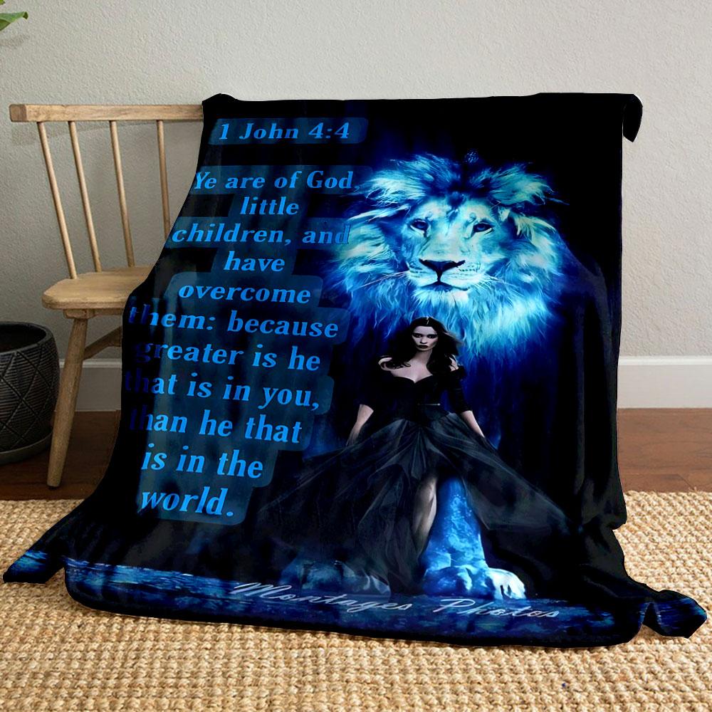 Lion Woman Scripture Blanket Printed Blanket for Living Room Bed Couch lunch break Soft Cozy Blanket for Friend s festival Gift 80cm x 120cm
Lion Woman Scripture Blanket Printed Blanket for Living Room Bed Couch lunch break Soft Cozy Blanket for Friend s festival Gift 80cm x 120cm