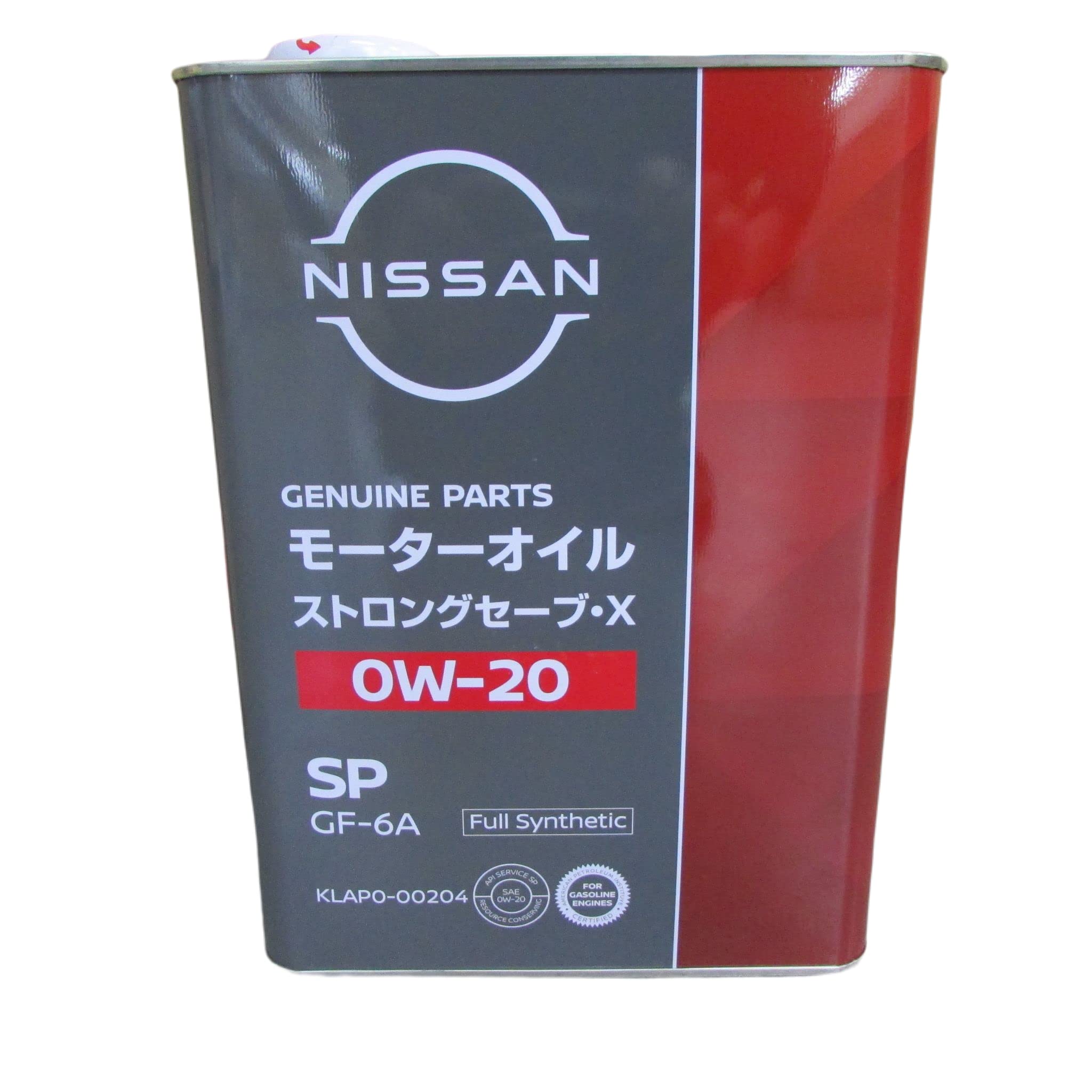 NISSAN Genuine SP Strong Save X Engine Oil, 0W-20, Black, 4L, KLAP0-00204
NISSAN Genuine SP Strong Save X Engine Oil, 0W-20, Black, 4L, KLAP0-00204