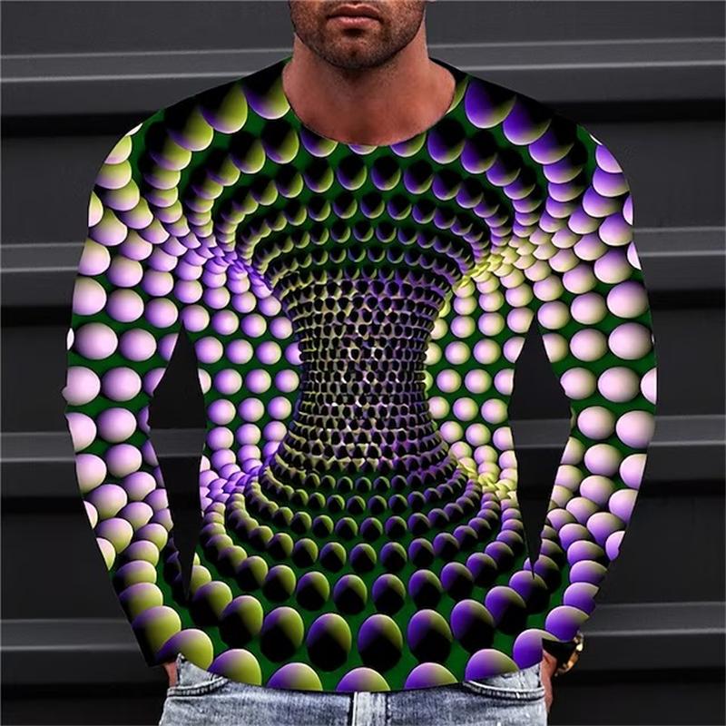 Мужская футболка с геометрическим рисунком и круглым вырезом, одежда, одежда с 3D-принтом, для активного отдыха, повседневная футболка с длинным рукавом, принт, винтажная мода S
Мужская футболка с геометрическим рисунком и круглым вырезом, одежда, одежда с 3D-принтом, для активного отдыха, повседневная футболка с длинным рукавом, принт, винтажная мода S