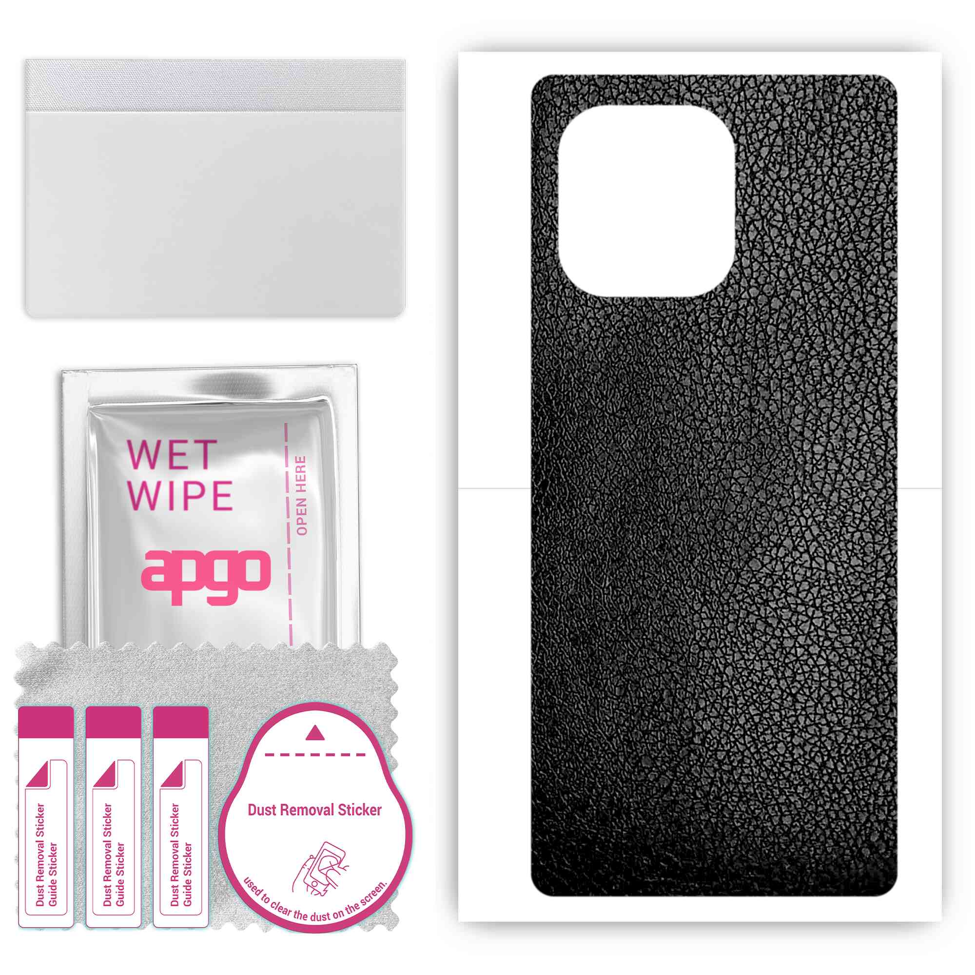 apgo Protective Skin Sticker for the back compatible with Honor 60 SE, Wrap Film, Foil, Vinyl - Pattern Black Leather
apgo Protective Skin Sticker for the back compatible with Honor 60 SE, Wrap Film, Foil, Vinyl - Pattern Black Leather