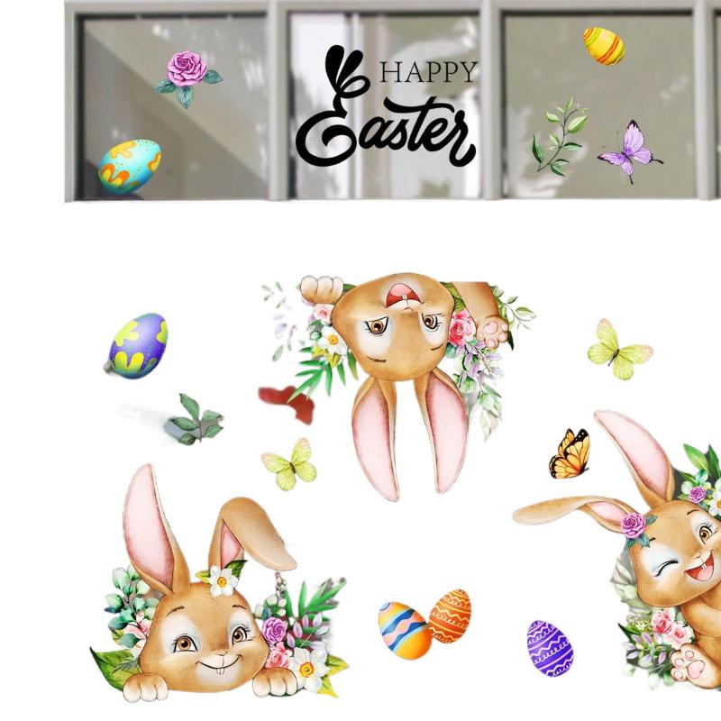 Three Rabbits Easter Egg Stickers Pvc Creative Detachable Self-Adhesive Decoration Beautification Room Baby Room Wall Stickers різнокольоровий
Three Rabbits Easter Egg Stickers Pvc Creative Detachable Self-Adhesive Decoration Beautification Room Baby Room Wall Stickers різнокольоровий