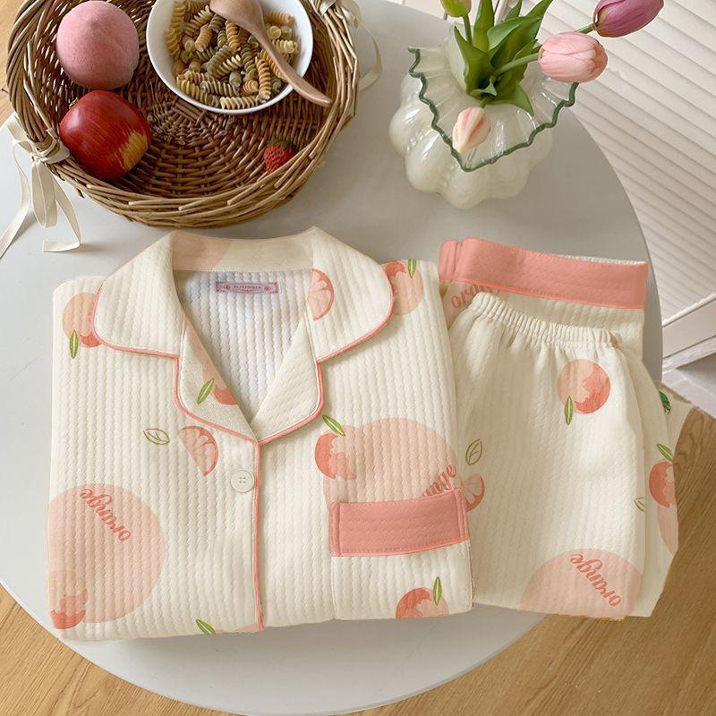 Жіночий Потовщений Теплий Піжамний Комплект Осінь Зима Бавовняна Підкладка Довгий Рукав Принтований Кардиган Домашній Одяг Комплект з Двох Предметів M
Жіночий Потовщений Теплий Піжамний Комплект Осінь Зима Бавовняна Підкладка Довгий Рукав Принтований Кардиган Домашній Одяг Комплект з Двох Предметів M