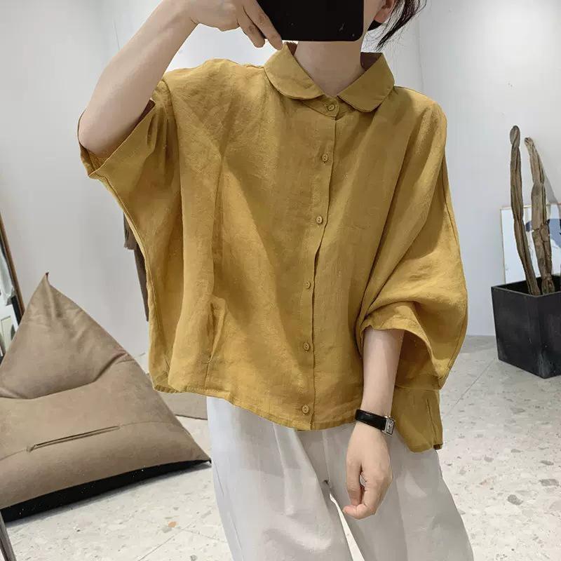 Women s Retro Cotton Linen Shirt - Loose, Slimming Five-Point Sleeve Summer Top (2026 Design) L жёлтый
Women s Retro Cotton Linen Shirt - Loose, Slimming Five-Point Sleeve Summer Top (2026 Design) L жёлтый