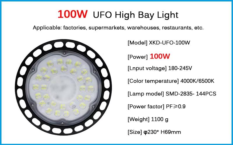 Ultra-thin UFO lamp 100W200W300W workshop chandelier lighting ceiling lamp factory LED lamp stadium lamp warehouse lighting 6000-6500K
Ultra-thin UFO lamp 100W200W300W workshop chandelier lighting ceiling lamp factory LED lamp stadium lamp warehouse lighting 6000-6500K