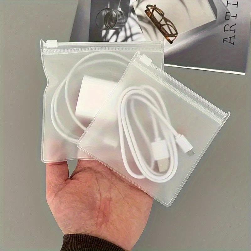 20pcs Reusable Transparent EVA Zipper Bag With Air Holes - Clear PVC Storage Pouch For Cables, Chargers & Small Accessories
20pcs Reusable Transparent EVA Zipper Bag With Air Holes - Clear PVC Storage Pouch For Cables, Chargers & Small Accessories