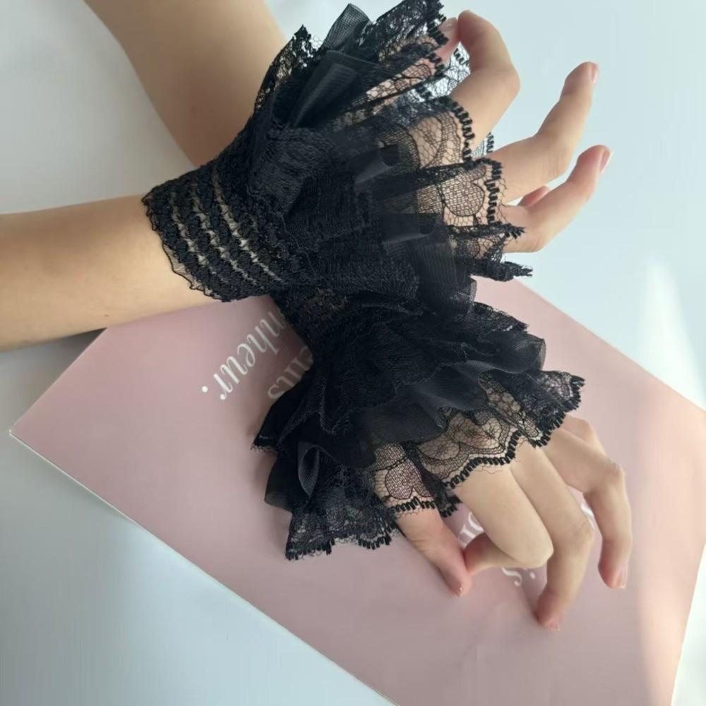 Comfortable Detachable Sleeves Cuffs Victorian Fake Sleeves Cuffs Lace Ruffled Wrist Wedding чёрный
Comfortable Detachable Sleeves Cuffs Victorian Fake Sleeves Cuffs Lace Ruffled Wrist Wedding чёрный