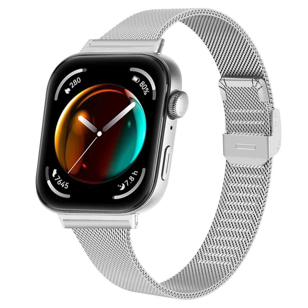For Huawei Watch Fit 3 Replacement Milanese Band 316L Stainless Steel Mesh Watch Strap Silver
For Huawei Watch Fit 3 Replacement Milanese Band 316L Stainless Steel Mesh Watch Strap Silver