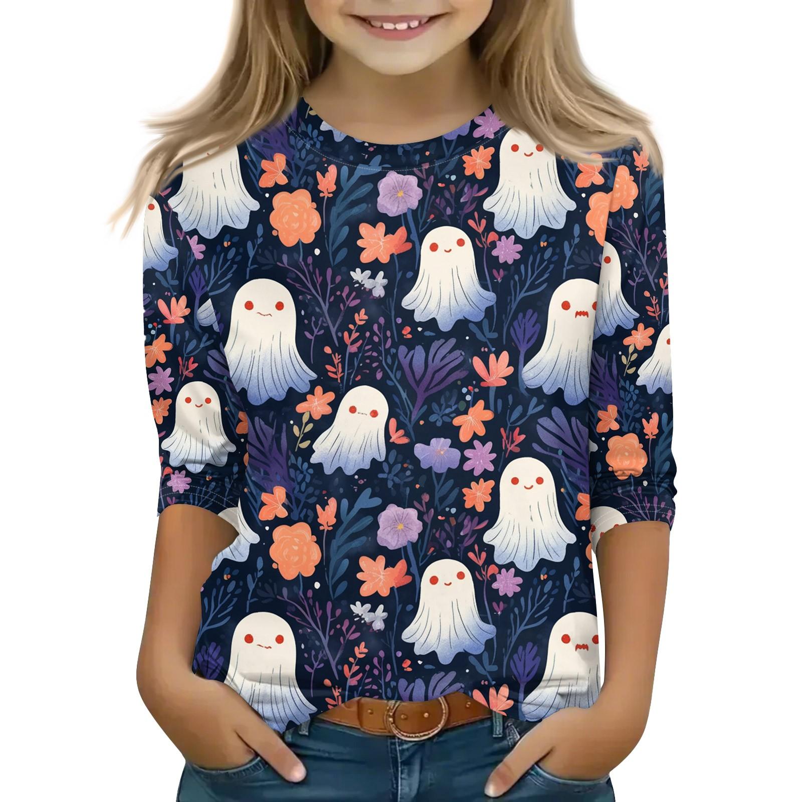 Топы с принтом для девочек 5-16 лет с круглым вырезом и рукавами 3/4 Футболки Модные топы Наряды Футболки 140
Топы с принтом для девочек 5-16 лет с круглым вырезом и рукавами 3/4 Футболки Модные топы Наряды Футболки 140