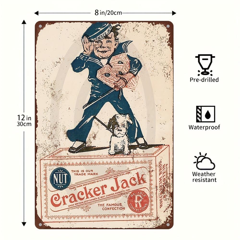 Cracker Jack The Famous Confection Vintage Sailor Boy Metal Tin Sign Retro Nostalgic Snack Bar Wall Decor Rustic Plaque fo 20x30cm(7.8x11.8inch)
Cracker Jack The Famous Confection Vintage Sailor Boy Metal Tin Sign Retro Nostalgic Snack Bar Wall Decor Rustic Plaque fo 20x30cm(7.8x11.8inch)