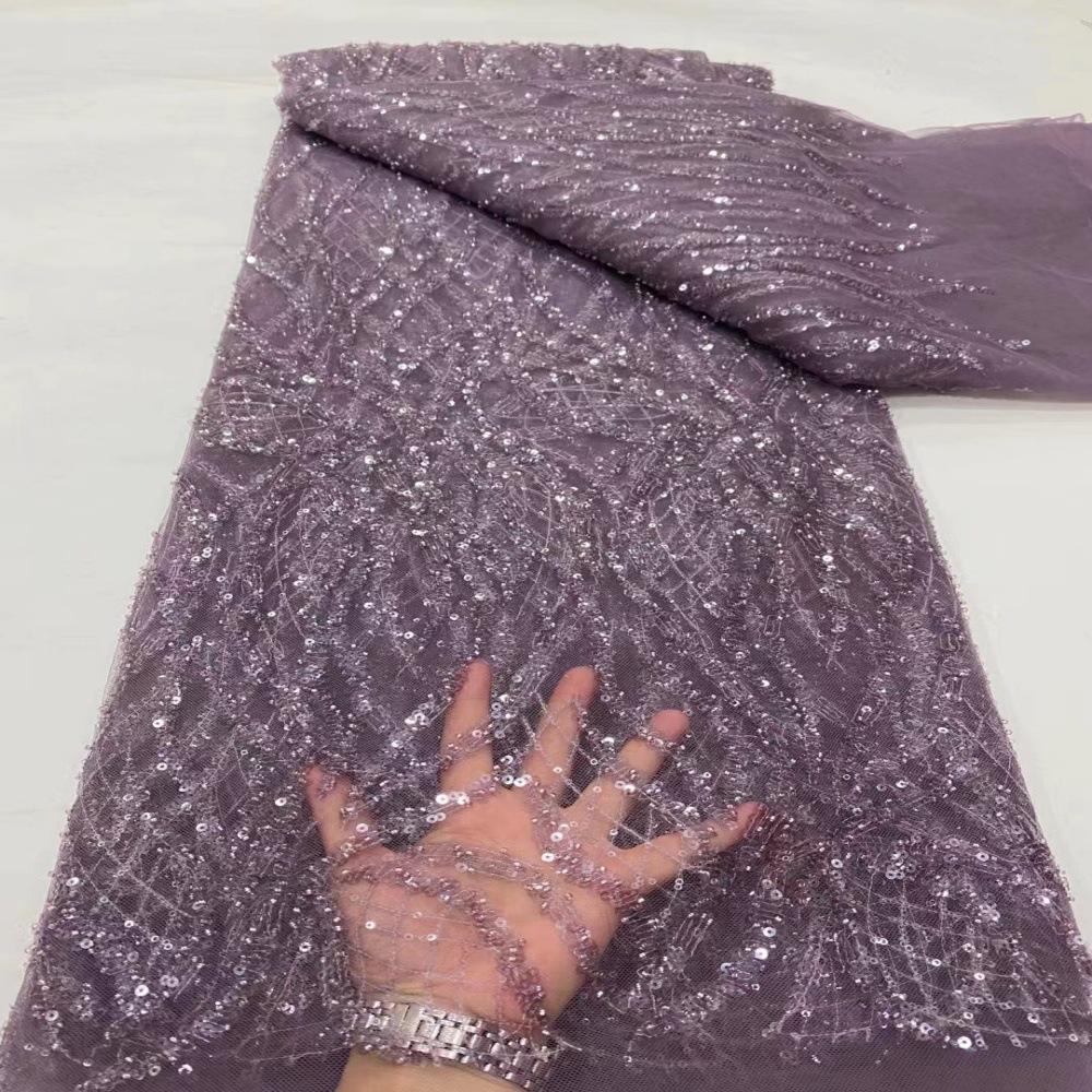5 Yards Latest African Sequins Lace Fabric High Quality Lace Embroidery Beaded Mesh Fabric for Women Wedding Party Dress 5yard
5 Yards Latest African Sequins Lace Fabric High Quality Lace Embroidery Beaded Mesh Fabric for Women Wedding Party Dress 5yard