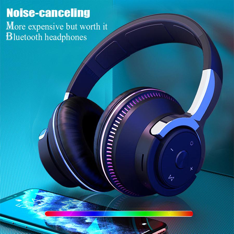 Для наушников Bluetooth Головная беспроводная гарнитура с шумоподавлением для телефонов Игровые гарнитуры для ПК Тяжелые басы Красочные светодиодные фонари
Для наушников Bluetooth Головная беспроводная гарнитура с шумоподавлением для телефонов Игровые гарнитуры для ПК Тяжелые басы Красочные светодиодные фонари