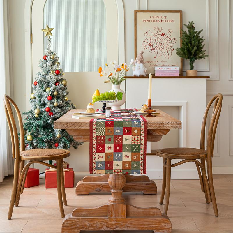 25-Color Woven Jacquard Polyester Cotton Christmas Snowman Table Flag End Of Bed Flag Decorative Cover Towel Dining Table Cloth 35*140
25-Color Woven Jacquard Polyester Cotton Christmas Snowman Table Flag End Of Bed Flag Decorative Cover Towel Dining Table Cloth 35*140