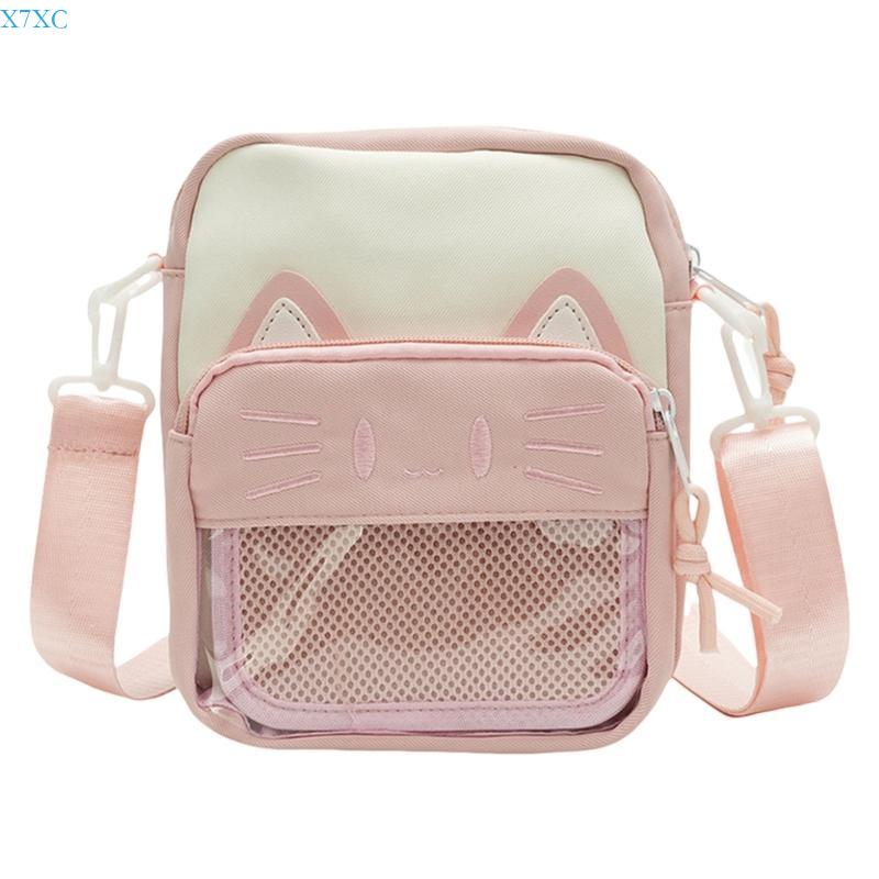 X7XC Lovely Cats Clear Itabag for Pin Display Harajuku Shoulder Bag Fashion Phone Bag Japanese Crossbody Bag розовый
X7XC Lovely Cats Clear Itabag for Pin Display Harajuku Shoulder Bag Fashion Phone Bag Japanese Crossbody Bag розовый