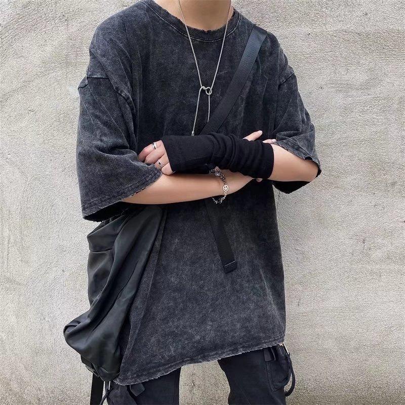 Модная летняя классическая ретро винтажная мужская футболка минеральная стираная потертая мужская уличная одежда окрашенная в клетку кислотно-серая повседневная 
Модная летняя классическая ретро винтажная мужская футболка минеральная стираная потертая мужская уличная одежда окрашенная в клетку кислотно-серая повседневная