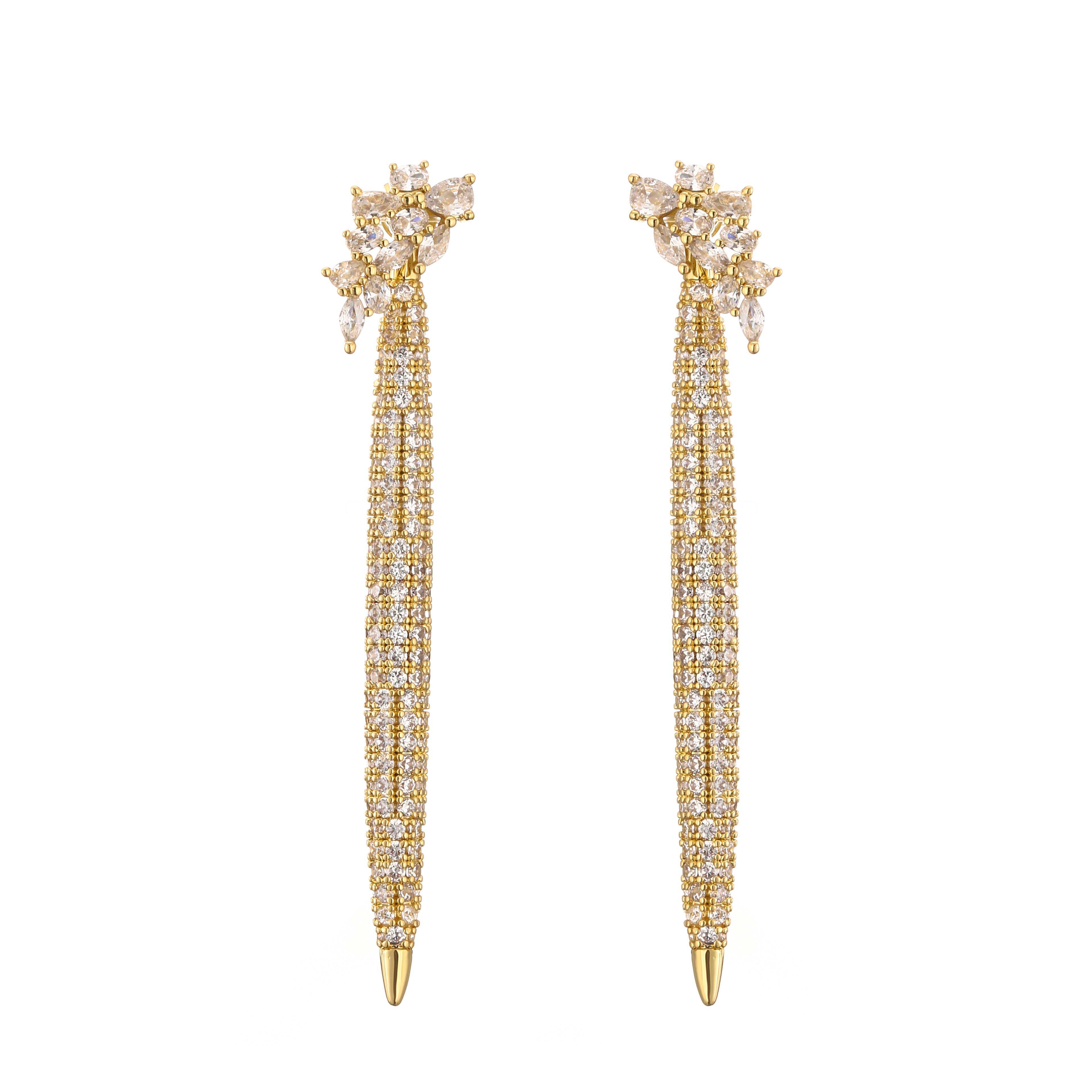 HECHENG,Statement Flower Stud Earrings Zircon with CZ Zirconia Crystal Ear Stud for Women Wedding Gift
HECHENG,Statement Flower Stud Earrings Zircon with CZ Zirconia Crystal Ear Stud for Women Wedding Gift