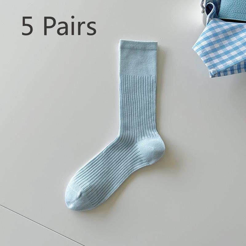 5 пар женских тонких милых носков с вертикальным ворсом в полоску на весну и лето 5 Pairs синий
5 пар женских тонких милых носков с вертикальным ворсом в полоску на весну и лето 5 Pairs синий