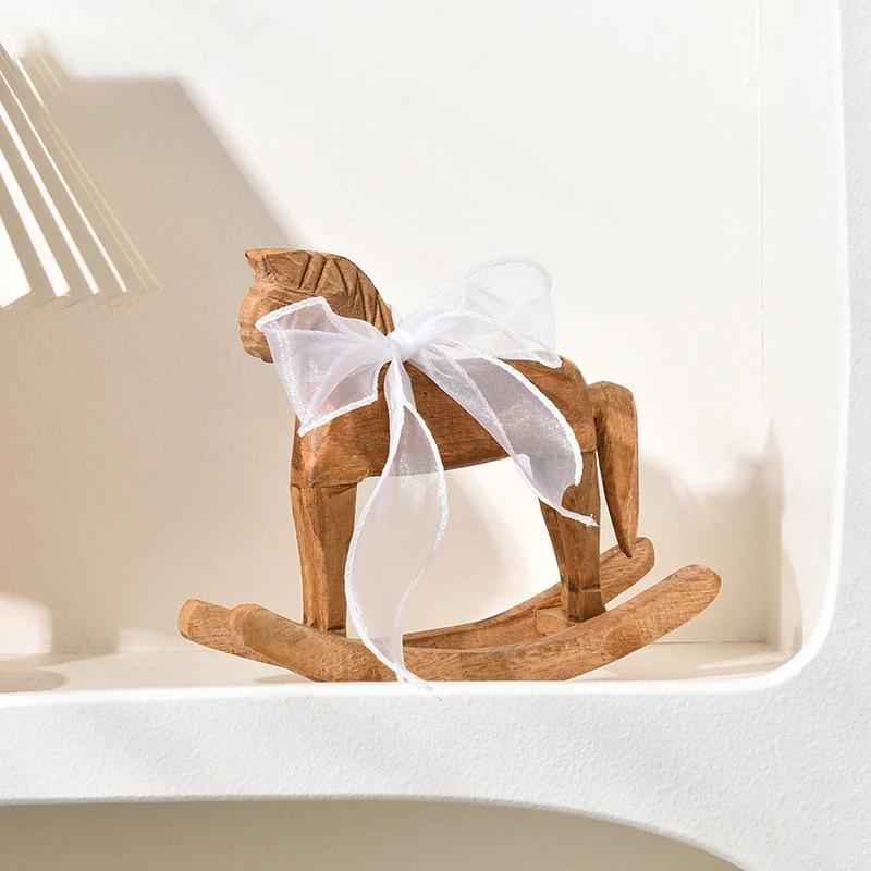 Hand Carved Wooden Rocking Horse Ornament, Retro Desktop Decor Figurine, Rustic Nursery Shelf Decoration, Commemorative Gift
Hand Carved Wooden Rocking Horse Ornament, Retro Desktop Decor Figurine, Rustic Nursery Shelf Decoration, Commemorative Gift