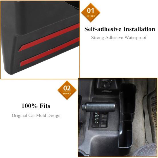 Shifter Side Storage Box Passenger Organizer Tray for Jeep Wrangler TJ 1997-2006 GearTray Interior Accessories, Black
Shifter Side Storage Box Passenger Organizer Tray for Jeep Wrangler TJ 1997-2006 GearTray Interior Accessories, Black