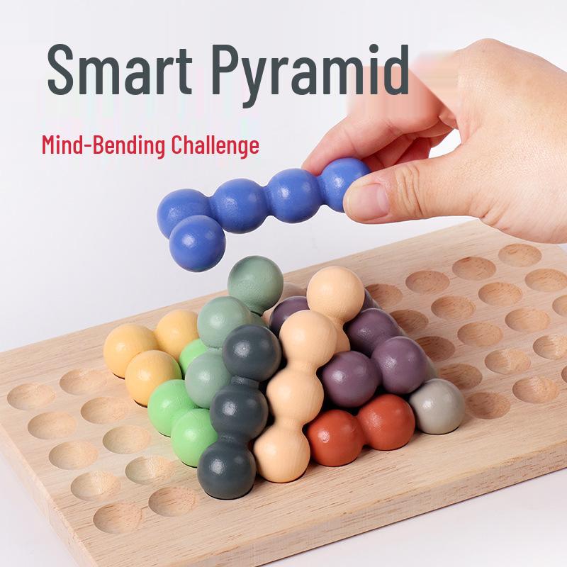 Wooden Educational Brain Teaser Game for Kids - Magic Bead Challenge for Ages 6+
Wooden Educational Brain Teaser Game for Kids - Magic Bead Challenge for Ages 6+