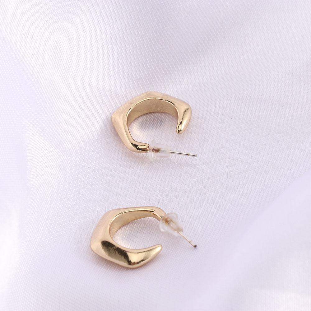 Temperament Girls Silver Needle Gold Color Geometric Earrings Fashion Jewelry Ear Hoop Metal
Temperament Girls Silver Needle Gold Color Geometric Earrings Fashion Jewelry Ear Hoop Metal