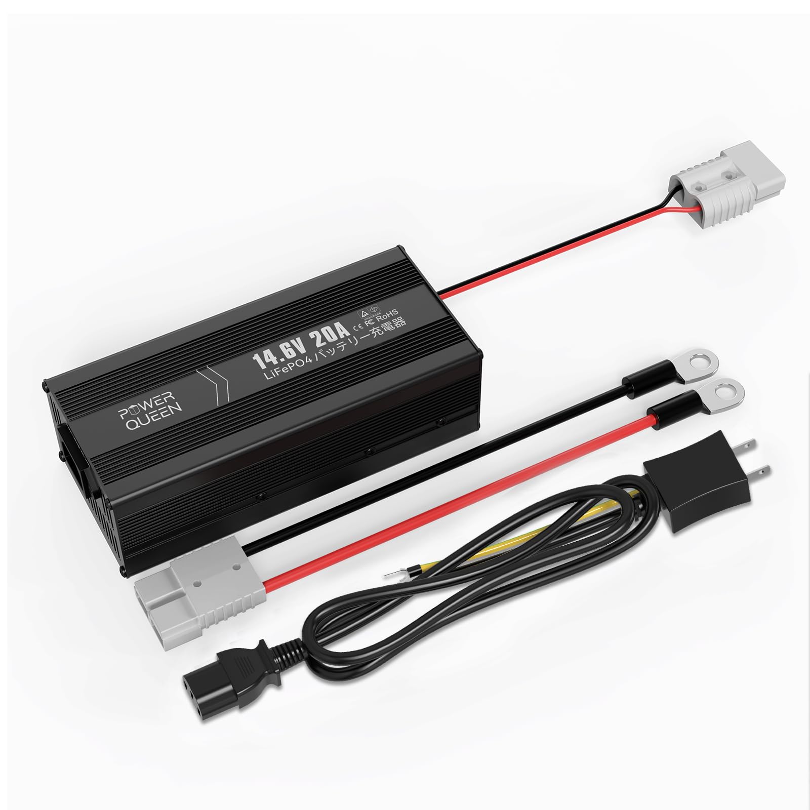 Спеціальний зарядний пристрій Power Queen 12V20A з літій-залізо-фосфатним зарядним пристроєм із роз’ємом Anderson LiFePO4 із світлодіодним індикатором Функція багаторазового захисту чорний
Спеціальний зарядний пристрій Power Queen 12V20A з літій-залізо-фосфатним зарядним пристроєм із роз’ємом Anderson LiFePO4 із світлодіодним індикатором Функція багаторазового захисту чорний