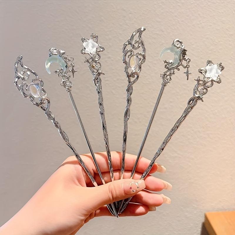1pc Vintage Moonstone Alloy Hairpin Exquisite Chinese Perfect Gifts for Holiday Parties Daily Wear Hair Sticks Hair Accessories
1pc Vintage Moonstone Alloy Hairpin Exquisite Chinese Perfect Gifts for Holiday Parties Daily Wear Hair Sticks Hair Accessories