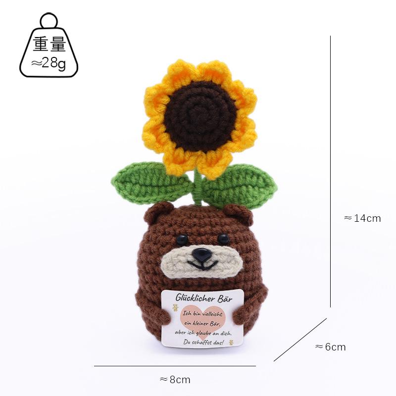Funny Positive Crochet Cat Flower Doll Desktop Ornament Handmade Cheer Emotional Support Positive Cat with Card Home Party Decor No Base
Funny Positive Crochet Cat Flower Doll Desktop Ornament Handmade Cheer Emotional Support Positive Cat with Card Home Party Decor No Base