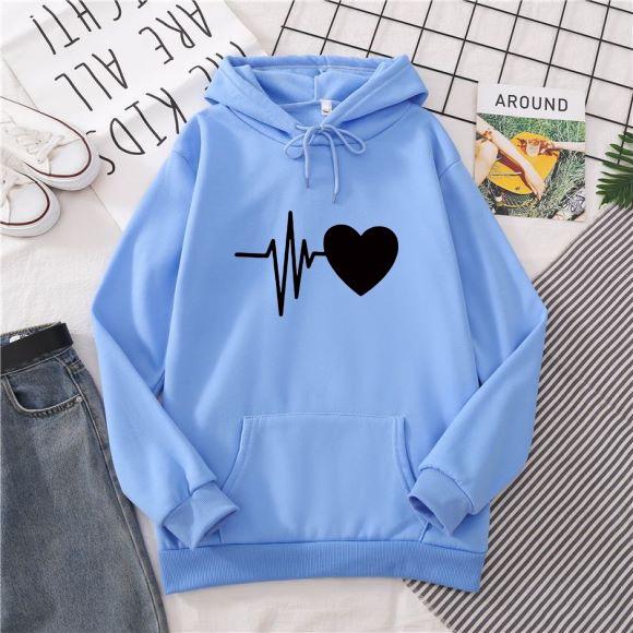 Women s Sweatshirts Long Sleeve Sports Blouse Autumn Fashion Heart Print Hoodies Tops Solid Casual Loose Hooded Sweatshirt XXXL синій
Women s Sweatshirts Long Sleeve Sports Blouse Autumn Fashion Heart Print Hoodies Tops Solid Casual Loose Hooded Sweatshirt XXXL синій