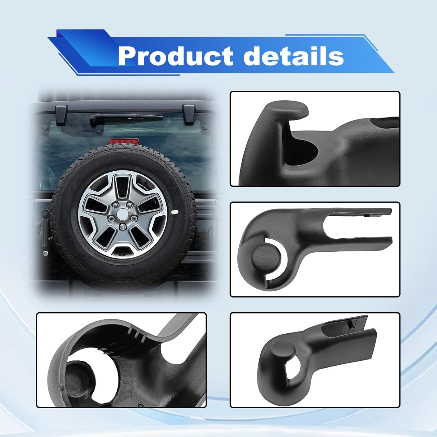 Rear Wiper Arm Nut Cover Cap Compatible with Jp Wrangler 2007-2017,for Jp Wrangler JK 2018,68002491AA
Rear Wiper Arm Nut Cover Cap Compatible with Jp Wrangler 2007-2017,for Jp Wrangler JK 2018,68002491AA