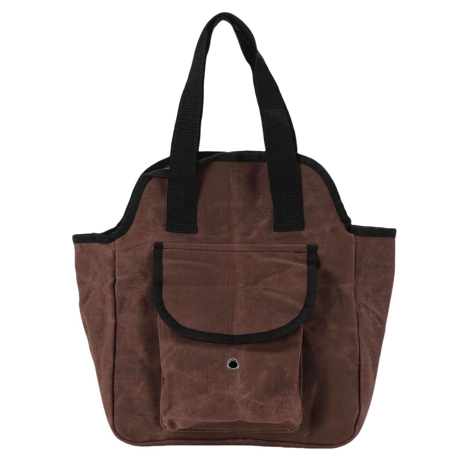 Garden Tool Bag Waxed Canvas Tool Carrier Bag with 6 Interior 3 Exterior Pockets Multi Purpose for Home Gardening Brown
Garden Tool Bag Waxed Canvas Tool Carrier Bag with 6 Interior 3 Exterior Pockets Multi Purpose for Home Gardening Brown