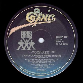 12inch Record BROS - Chocolate Box 12EXP3131 Epic 1989 Canada Dance & Electronica Used
12inch Record BROS - Chocolate Box 12EXP3131 Epic 1989 Canada Dance & Electronica Used