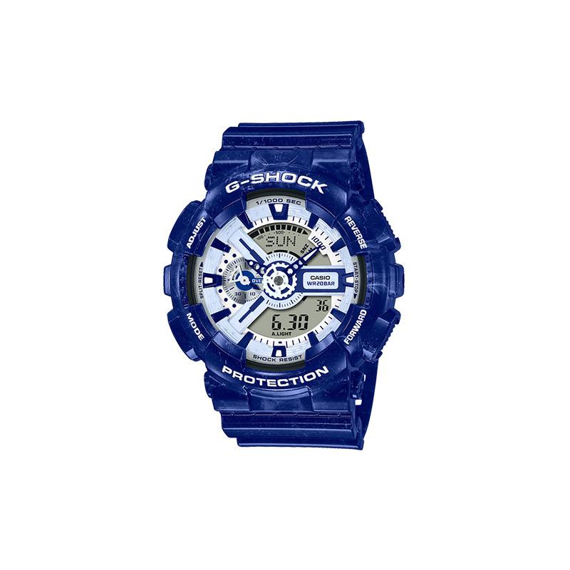 Casio LCD/pointer dual display series G-SHOCK national trend blue and white porcelain theme classic trend waterproof and shockproof GA-110BWP-2APFQ синій
Casio LCD/pointer dual display series G-SHOCK national trend blue and white porcelain theme classic trend waterproof and shockproof GA-110BWP-2APFQ синій