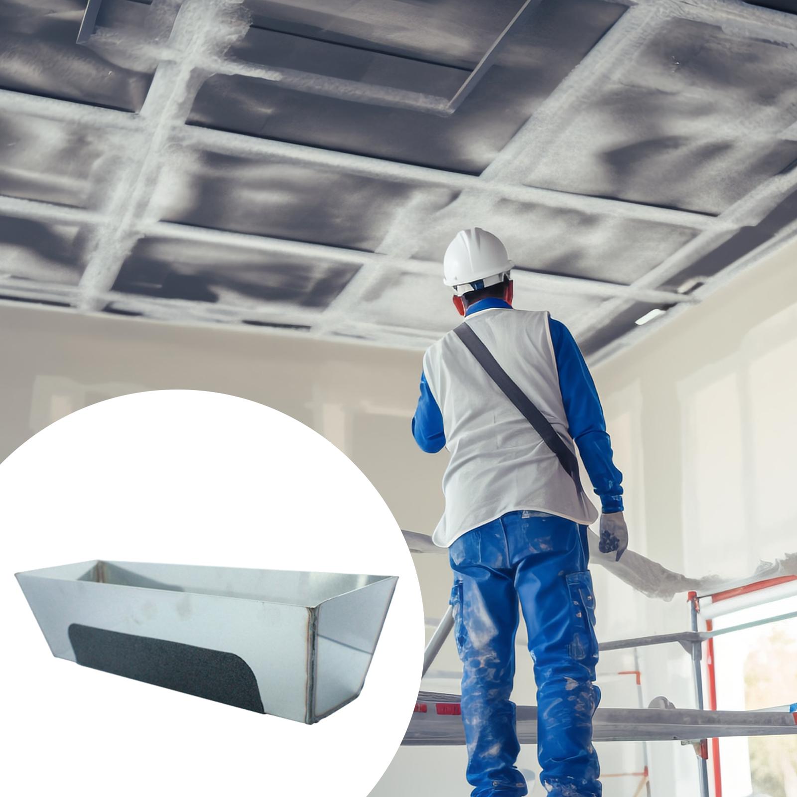 Stainless Steel Mud Pan Sheared Sides Bucket Tray Metal Fittings Drywall Durable Plastering Plasterers for Easy Knife Cleaning 12 inch
Stainless Steel Mud Pan Sheared Sides Bucket Tray Metal Fittings Drywall Durable Plastering Plasterers for Easy Knife Cleaning 12 inch