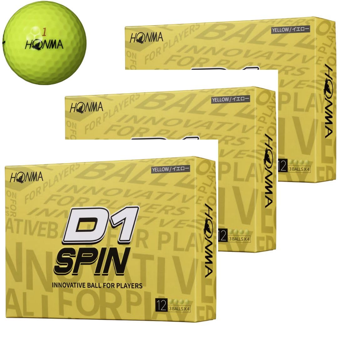 Мяч для гольфа Honma D1 Spin Honma Golf Мяч для гольфа Honma HONMA SPIN 2023 BT2301 Желтый Желтый 3 дюжины 36 мячей D-1
Мяч для гольфа Honma D1 Spin Honma Golf Мяч для гольфа Honma HONMA SPIN 2023 BT2301 Желтый Желтый 3 дюжины 36 мячей D-1