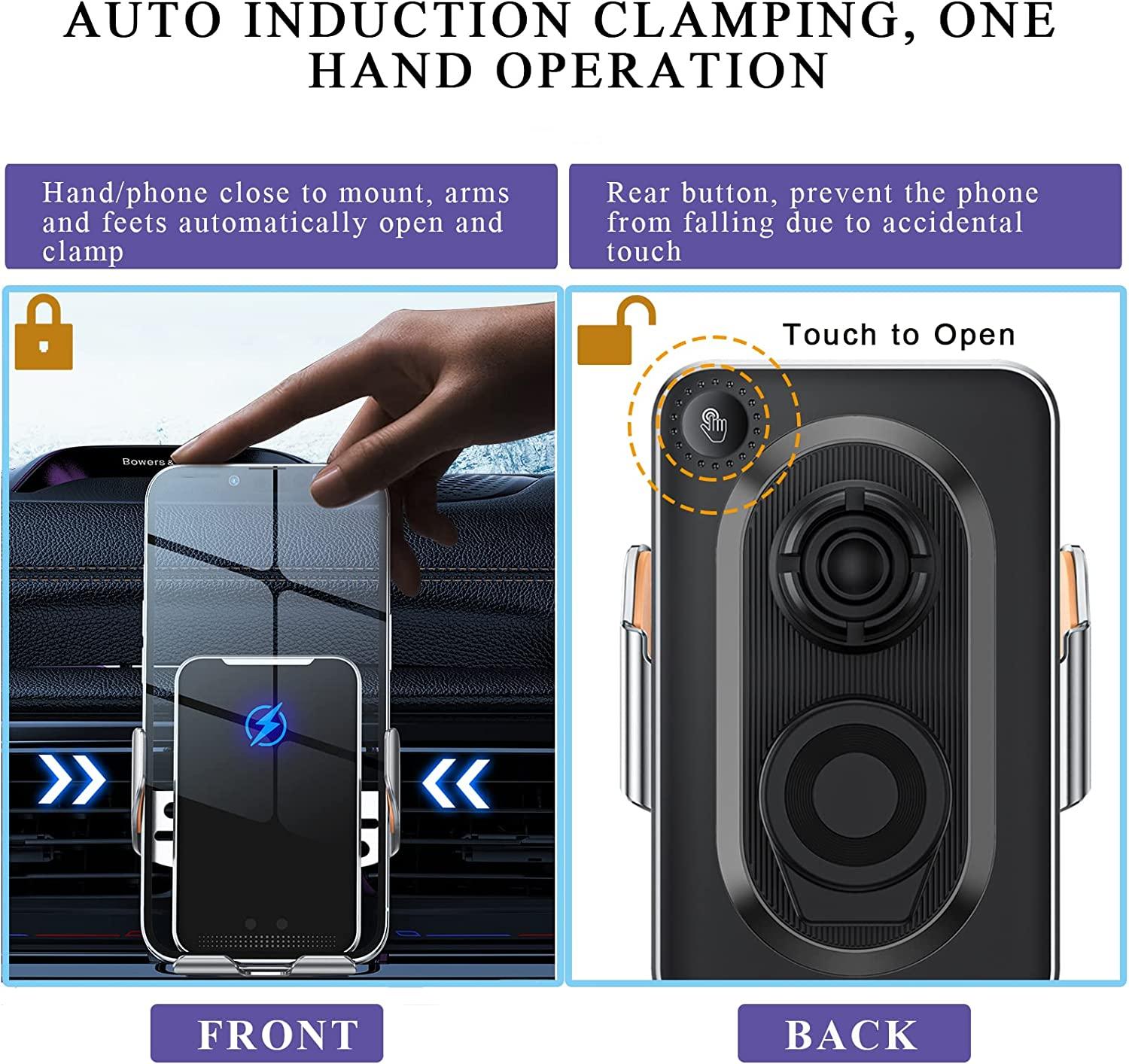 Automatic Clamping 30W Fast Car Wireless Charger for Samsung S22 S21 iPhone 14 13 12 11 XR 8 Infrared Sensor Phone Holder Mount
Automatic Clamping 30W Fast Car Wireless Charger for Samsung S22 S21 iPhone 14 13 12 11 XR 8 Infrared Sensor Phone Holder Mount