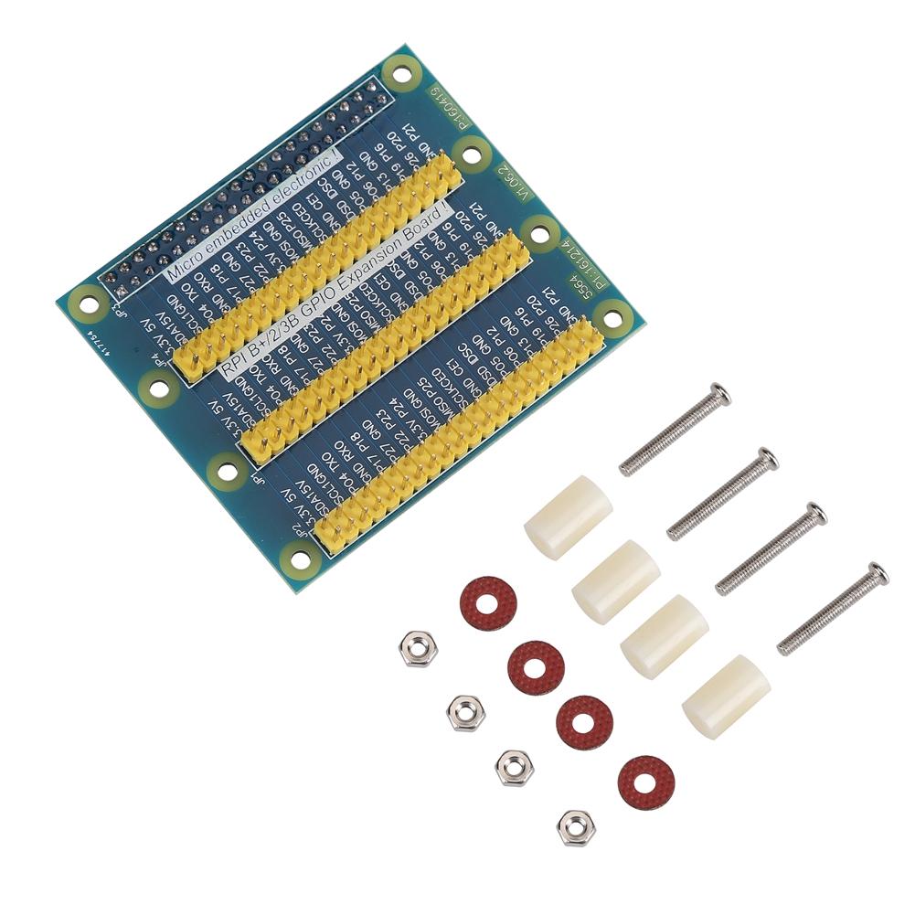 GPIO Expansion Board 1 to 3 Port Extension 40-pin Board Module GPIO Adapter for Raspberry PI 2
GPIO Expansion Board 1 to 3 Port Extension 40-pin Board Module GPIO Adapter for Raspberry PI 2