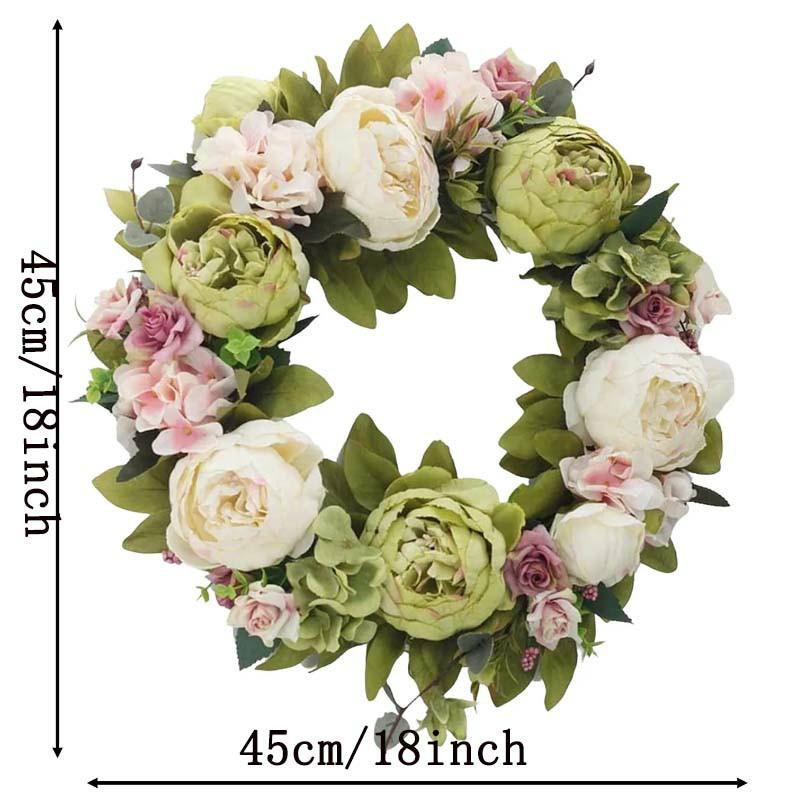 Simulation Peony Wreath Front Door Silk Flowers Indoor Outdoor Spring Fall Artificial Floral Decor Peony Wreaths Home Decor
Simulation Peony Wreath Front Door Silk Flowers Indoor Outdoor Spring Fall Artificial Floral Decor Peony Wreaths Home Decor