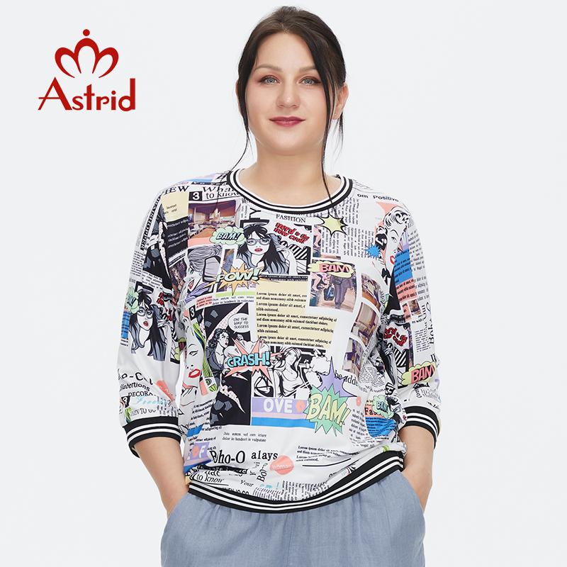 Женская футболка Astrid, 2021, шелковый топ, женская одежда большого размера, винтажная мода, блузки с круглым вырезом и рисунком в стиле аниме, блузки с круглым вырезом, тенденции
Женская футболка Astrid, 2021, шелковый топ, женская одежда большого размера, винтажная мода, блузки с круглым вырезом и рисунком в стиле аниме, блузки с круглым вырезом, тенденции