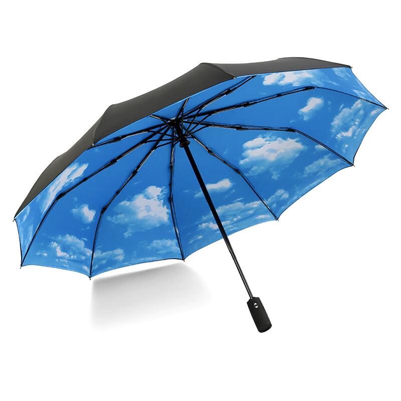 Nu Feng Blue Sky & White Clouds Folding Double Umbrella
Nu Feng Blue Sky & White Clouds Folding Double Umbrella
