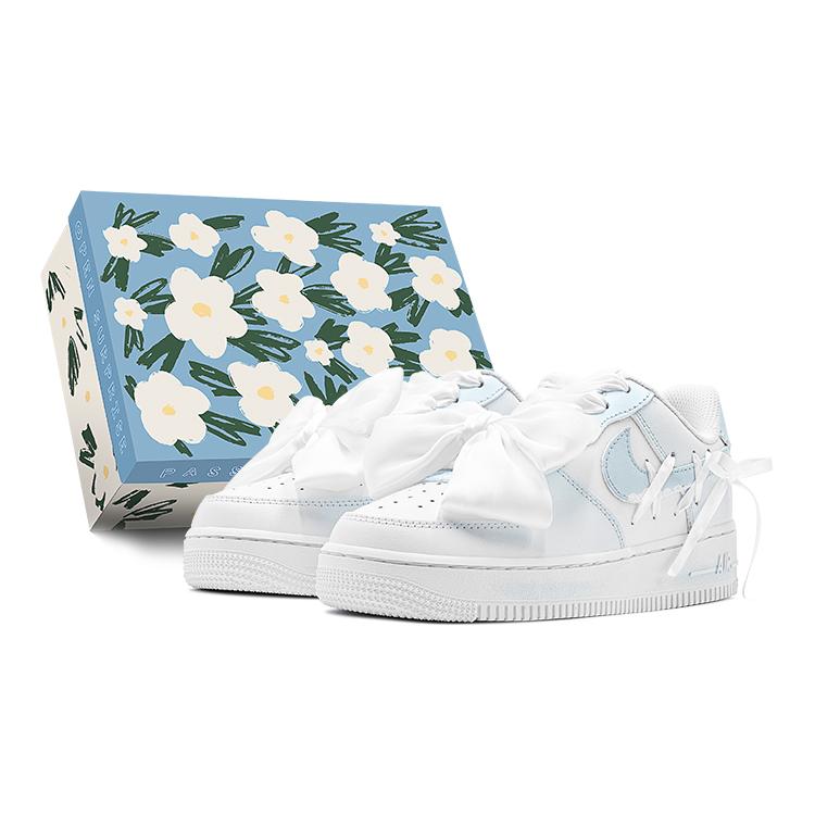 Nike Air Force 1 Air Force 1, White, Ribbon Bowknot Low top Skateboard Shoes GS Blue White DH2920-111(TeamS-S-BOX) 36.5
Nike Air Force 1 Air Force 1, White, Ribbon Bowknot Low top Skateboard Shoes GS Blue White DH2920-111(TeamS-S-BOX) 36.5