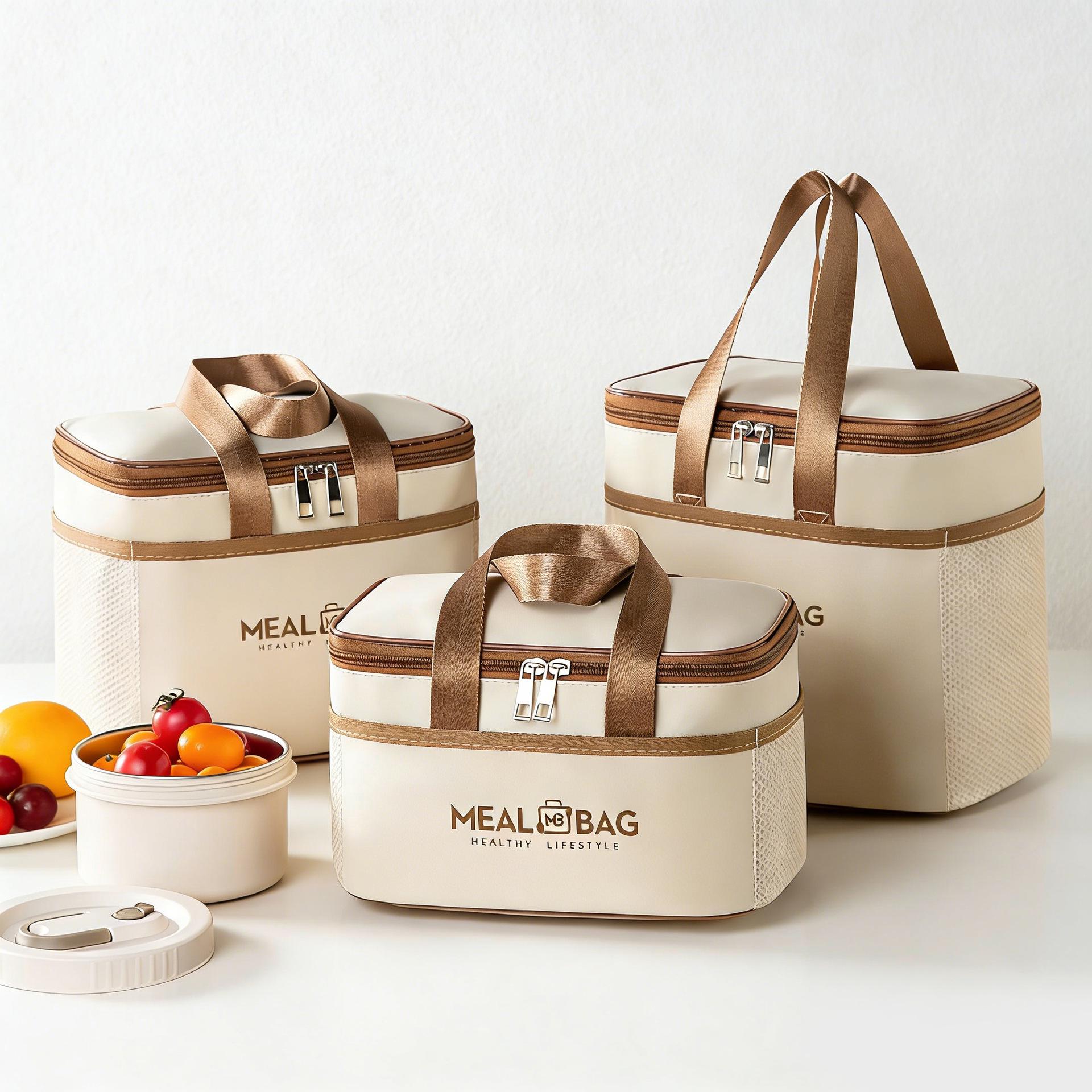 Double-Layer Insulated Lunch Tote for Office & School: Handheld Bento Bag Small хаки
Double-Layer Insulated Lunch Tote for Office & School: Handheld Bento Bag Small хаки