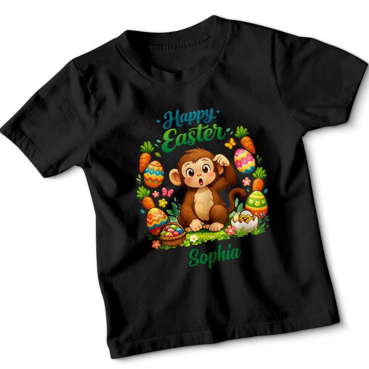 Personalized Monkey Happy Easter Kids Tshirt Tee Shirt Youth Custom Gift M
Personalized Monkey Happy Easter Kids Tshirt Tee Shirt Youth Custom Gift M