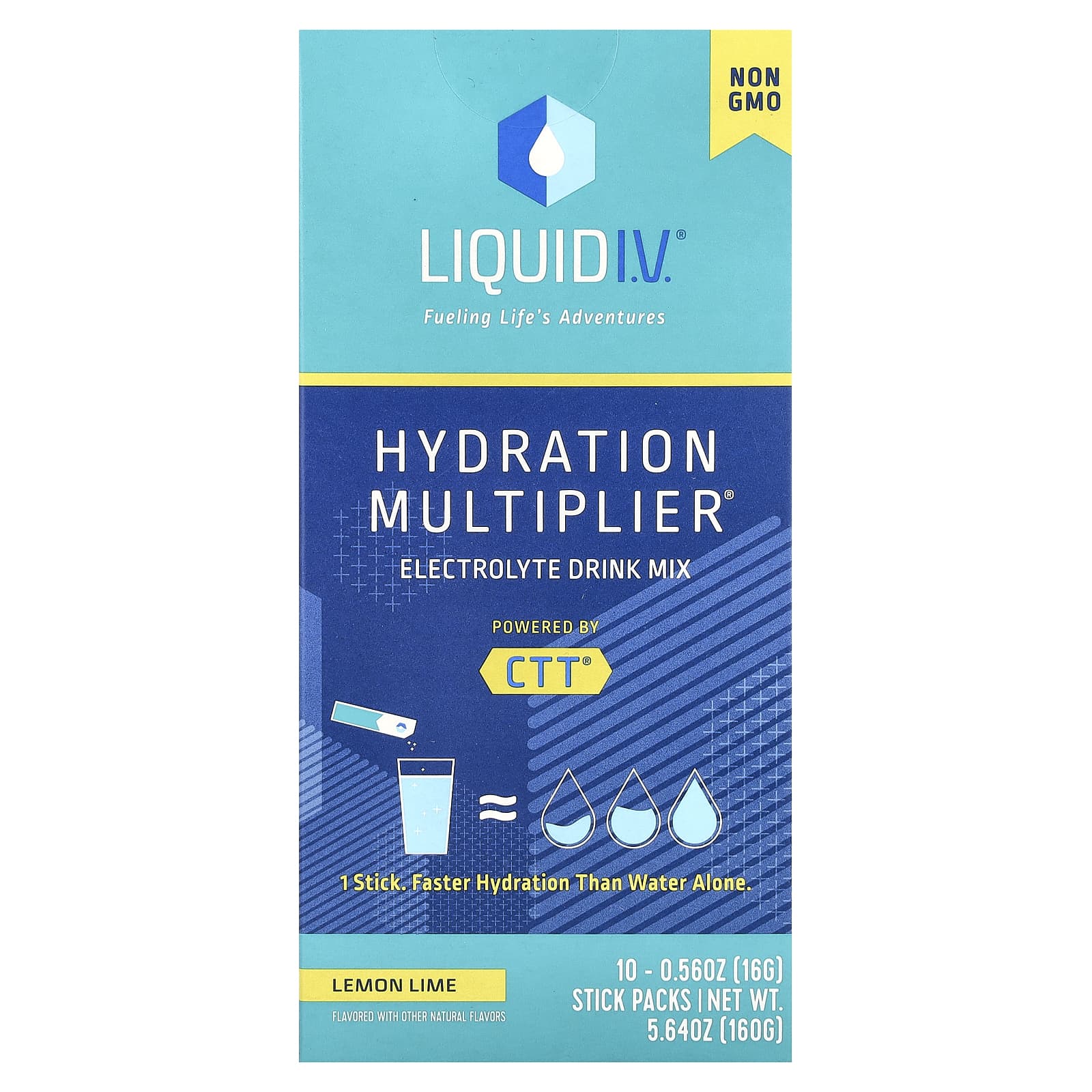 Liquid I.V., Hydration Multiplier®, Electrolyte Drink Mix, Lemon Lime, 10 Stick Packs, 16G (0.56Oz) Each
Liquid I.V., Hydration Multiplier®, Electrolyte Drink Mix, Lemon Lime, 10 Stick Packs, 16G (0.56Oz) Each
