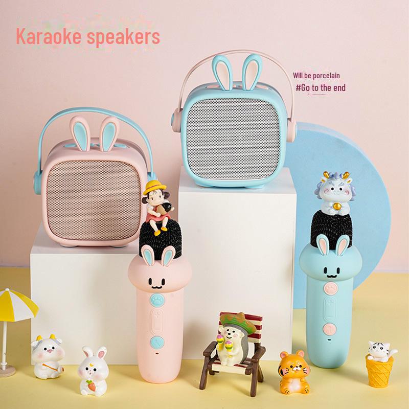Wireless Bluetooth Karaoke Microphone with Built-in Speaker, Heavy Bass, and Outdoor Use небесно-голубой
Wireless Bluetooth Karaoke Microphone with Built-in Speaker, Heavy Bass, and Outdoor Use небесно-голубой