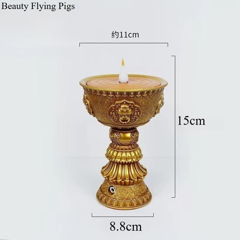 1pc Resin Rechargeable Candle Holder Tibetan Electronic Butter Lamp Buddhist Table Centerpiece Simulated Flame Home Decorative золотий
1pc Resin Rechargeable Candle Holder Tibetan Electronic Butter Lamp Buddhist Table Centerpiece Simulated Flame Home Decorative золотий