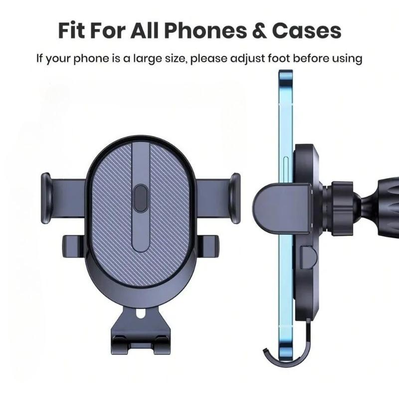 Mobile Phone Holder for Car Air Outlet Gravity Sensor Triangle Gravity Matte Simplicity Solid Metal Material чорний
Mobile Phone Holder for Car Air Outlet Gravity Sensor Triangle Gravity Matte Simplicity Solid Metal Material чорний