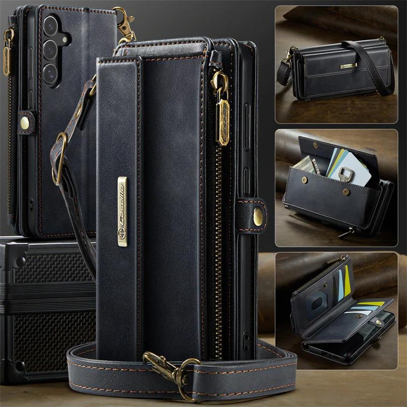 CaseMe Lanyard Leather Zipper Wallet Card Phone Case for Samsung Galaxy S26 Ultra S25 FE S24 Plus S23 S22 S21 A17 A16 A56 Cover (Samsung S21)
CaseMe Lanyard Leather Zipper Wallet Card Phone Case for Samsung Galaxy S26 Ultra S25 FE S24 Plus S23 S22 S21 A17 A16 A56 Cover (Samsung S21)