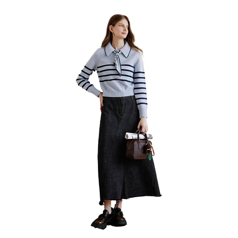 Xiangying Irregular High-Waist A-Line Denim Skirt L
Xiangying Irregular High-Waist A-Line Denim Skirt L